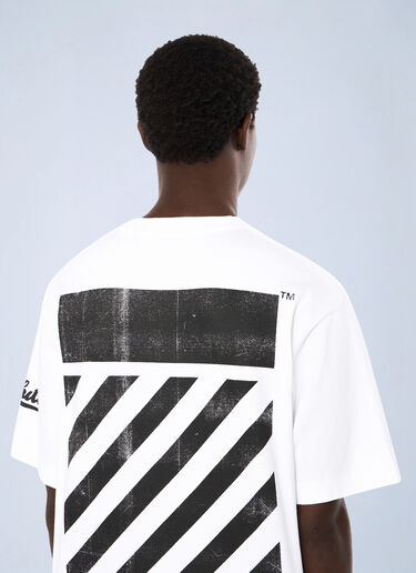Off-White Big Off Diagonal Skate Logo T-Shirt White ofw0162022