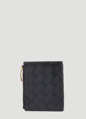 Saint Laurent Small Intrecciato Wallet ブラック sla0255096