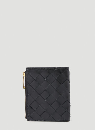 Bottega Veneta Small Intrecciato Wallet Black bov0253051