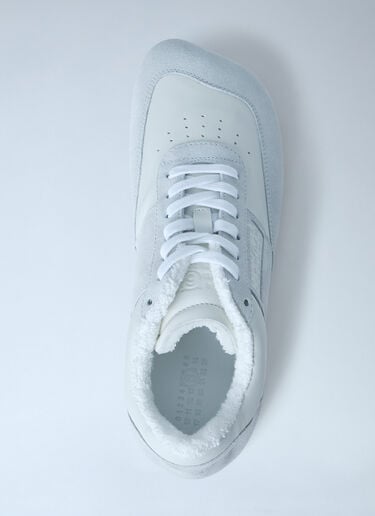 MM6 Maison Margiela Suede and Leather Low-Top Sneakers White mmm0163025