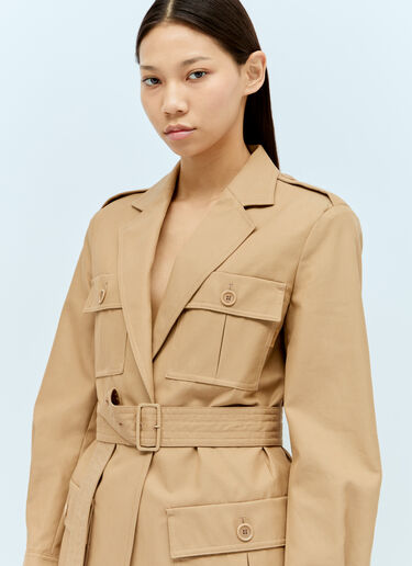 Max Mara 多口袋夹克  棕 max0256073