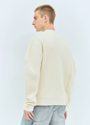 Jil Sander Crewneck Wool Sweater Cream jil0158003