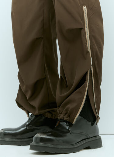 Dries Van Noten Satin Cargo Pants Brown dvn0156013