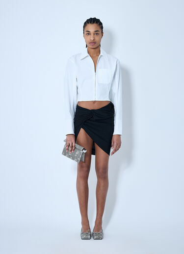 Jacquemus 라 미니 쥬프 스커트 블랙 jac0260071