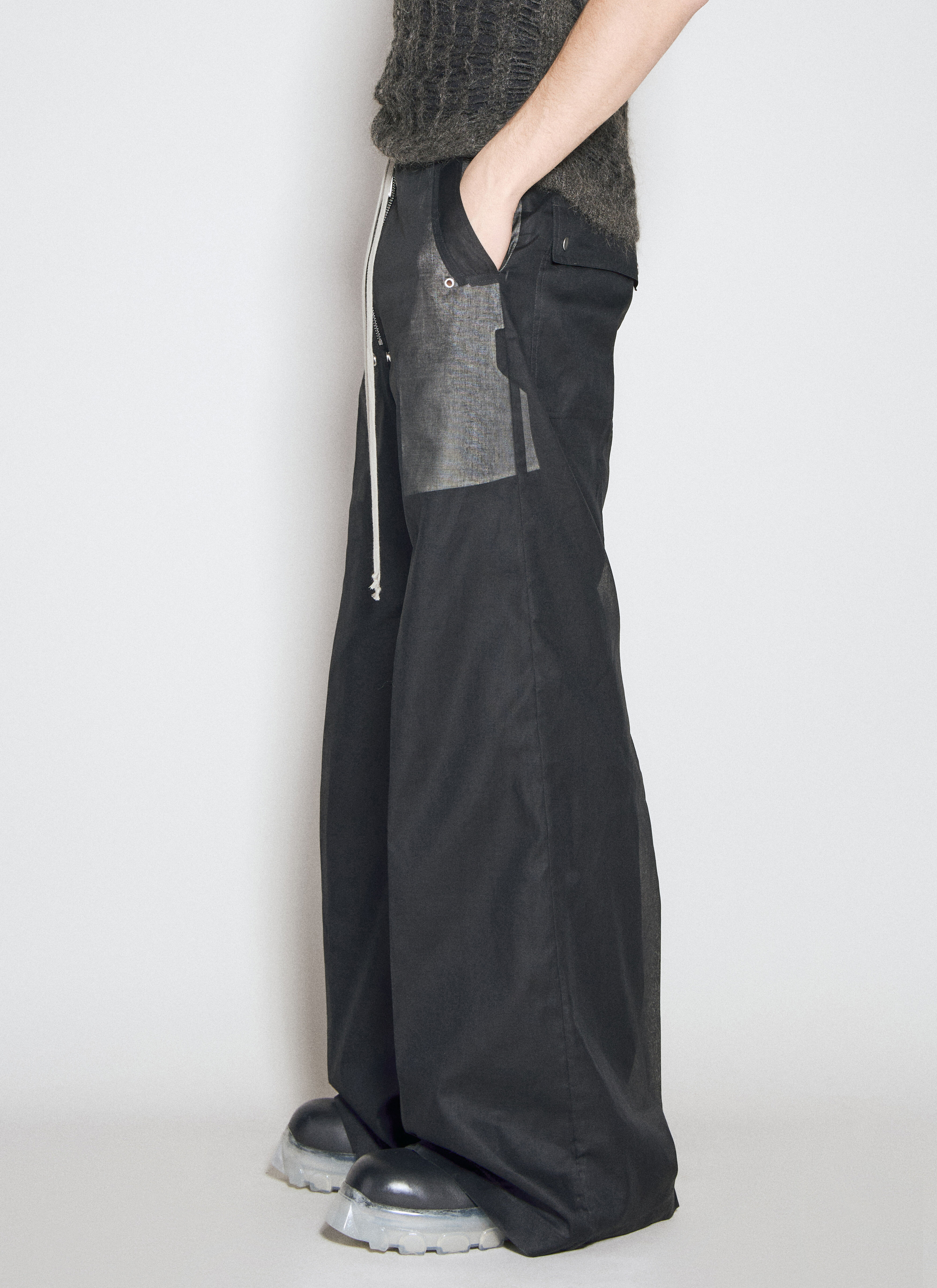 Rick Owens Men's' Wide Bela Pants in Black | LN-CC®