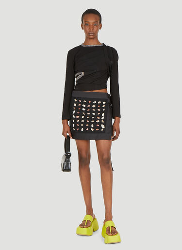 KIKO KOSTADINOV Bells Wrap Skirt Black kko0248005