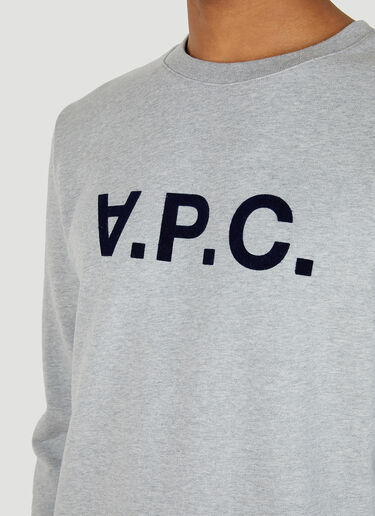 A.P.C. VPC 플록 로고 스웻셔츠 그레이 apc0148011