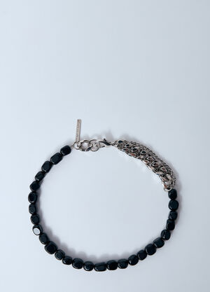 Dries Van Noten Bead-And-Chain Necklace Black dvn0160003