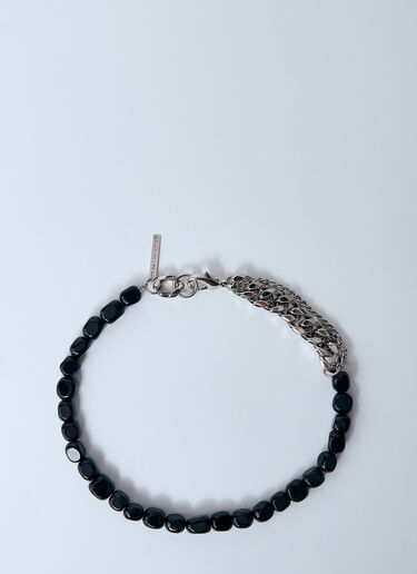 Dries Van Noten Bead-And-Chain Necklace Black dvn0160040