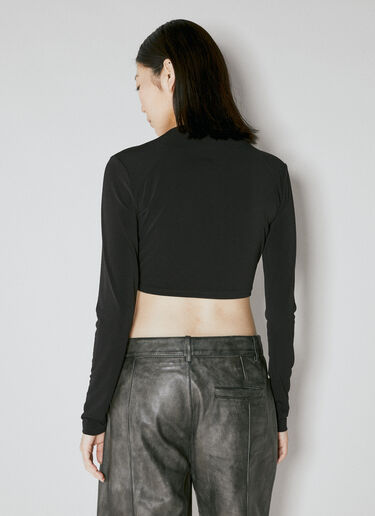 Han Kjøbenhavn クロップクロスオーバートップ ブラック han0253017