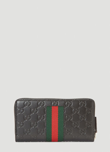 Gucci Logo Zip-Around Wallet Black guc0141036