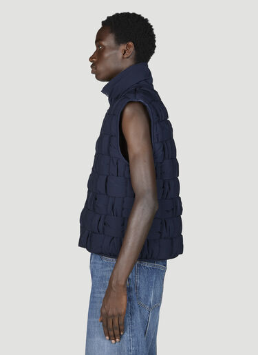 テックナイロンイントレチャートジレ Bottega Veneta テックナイロンイントレチャートジレ ネイビー bov0155001