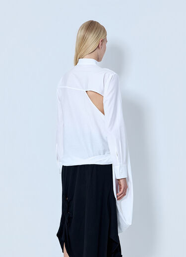 Yohji Yamamoto Draped Blouse White yoy0264001