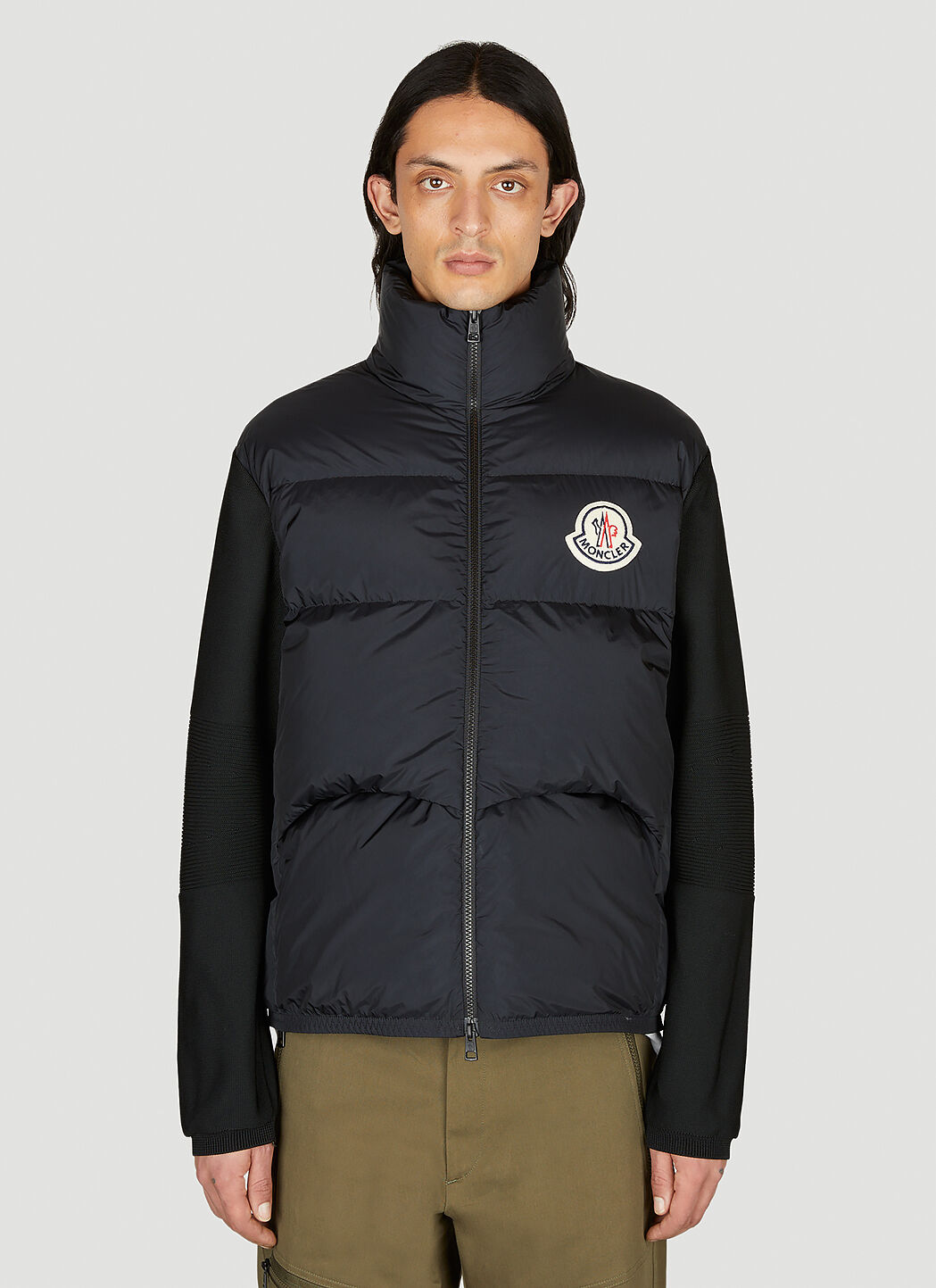 Moncler Men s Logo Patch Shell Jacket in Black LN CC
