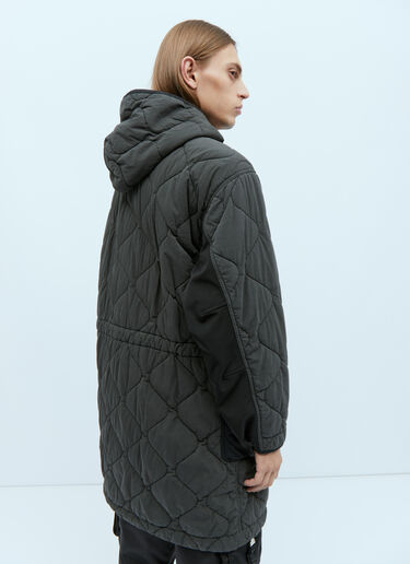 Stone Island Quilted Compass Patch Coat Grey sto0154011