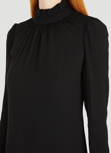 Rabanne ラッフルドレス ブラック pac0251012