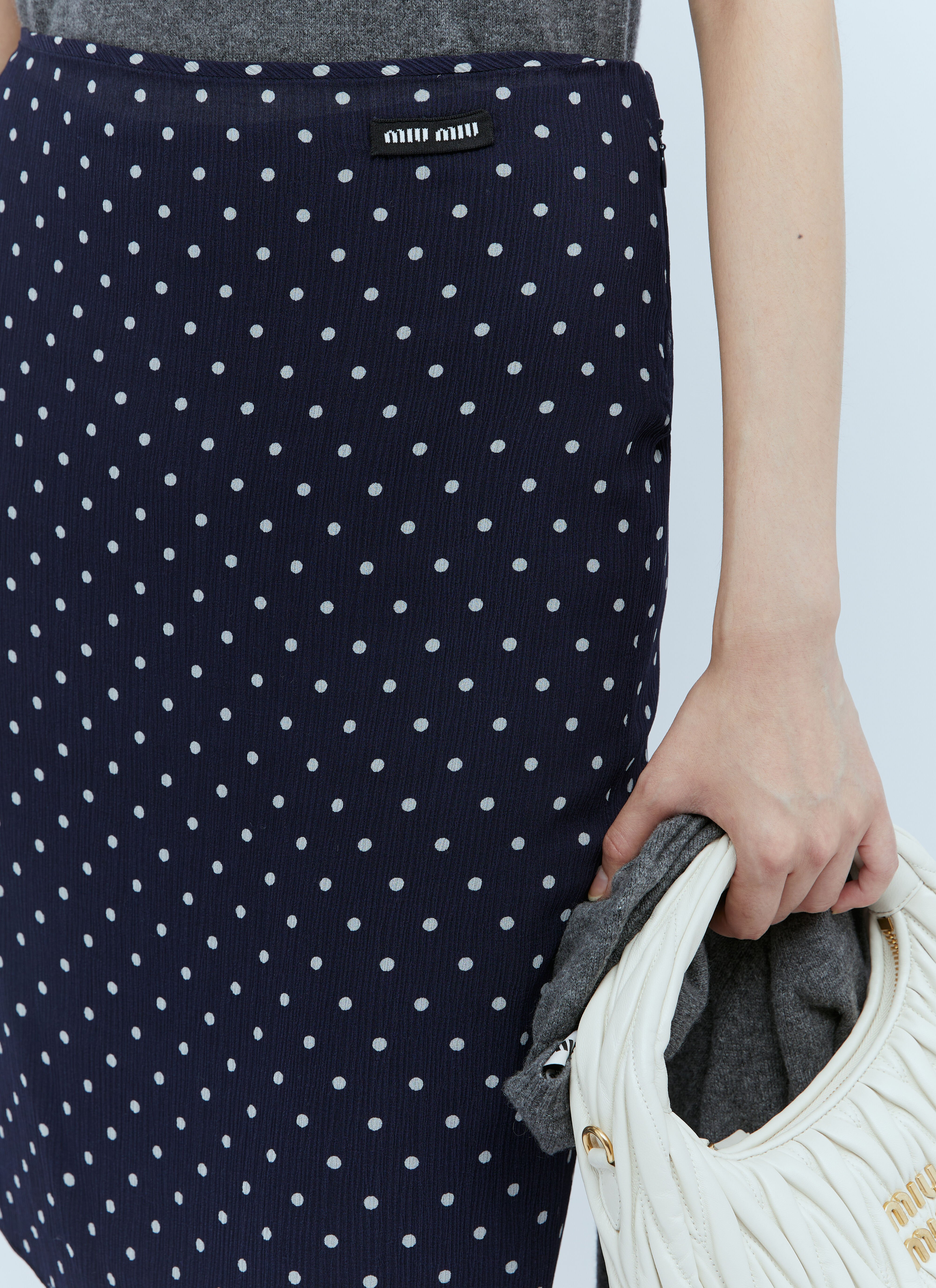 Khaite polka dot skirt online