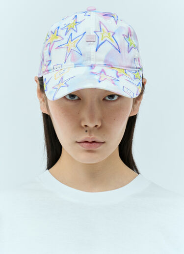 Acne Studios 마이크로 페이스 패치 베이스볼 캡 멀티컬러 acn0255045