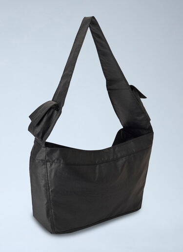 LN-CC® - Y-3: Newspaper L Crossbody Bag - Black Y-3 Newspaper L Crossbody Bag Black yyy0365008