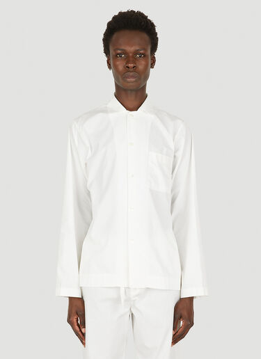 Tekla Classic Sleep Shirt White tek0349023