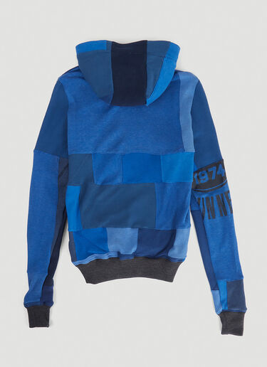 DRx FARMAxY FOR LN-CC Monochromatic Deconstructed Panelling Hooded Sweatshirt Blue drx0346010
