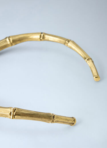 LN-CC® - Saint Laurent: Bamboo Torc Necklace - Gold Saint Laurent Bamboo Torc Necklace Gold sla0263117