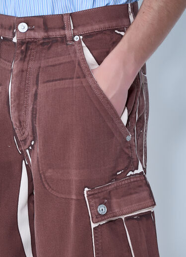 Marni Utility Cargo Shorts Brown mni0163008