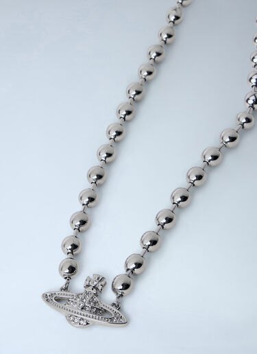 Vivienne Westwood Thames Mini Relief Choker Silver vvw0264049