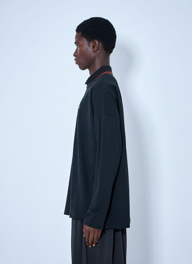 Vivienne Westwood 長袖ポロシャツ ブラック vvw0166007