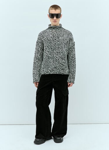 Acne Studios High-Neck Wool-Blend Sweater Black acn0154003
