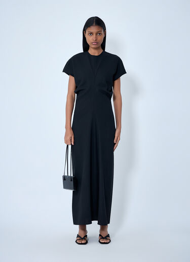 TOTEME Slouch Wool Dress Black tot0263031