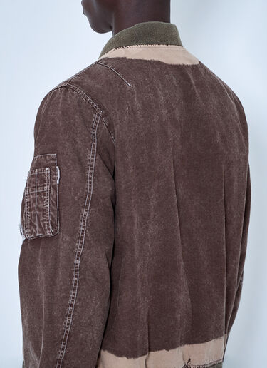NOMARHYTHM TEXTILE Hand Dye Flight Jacket Brown nom0164001