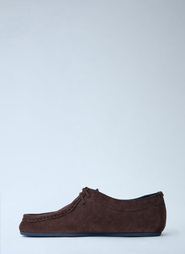 LN-CC® - Jil Sander: Suede Moccasin Shoes - Brown Jil Sander Suede Moccasin Shoes Brown jil0265023