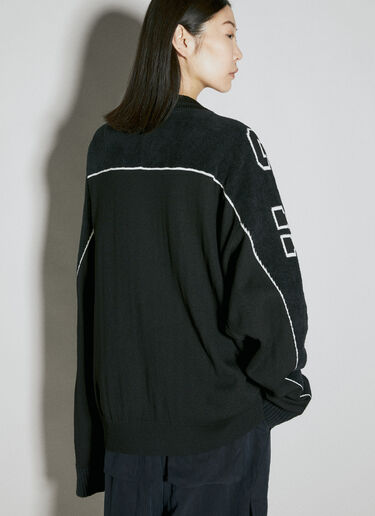 Y-3 로고 인타르시아 카디건 블랙 yyy0354002