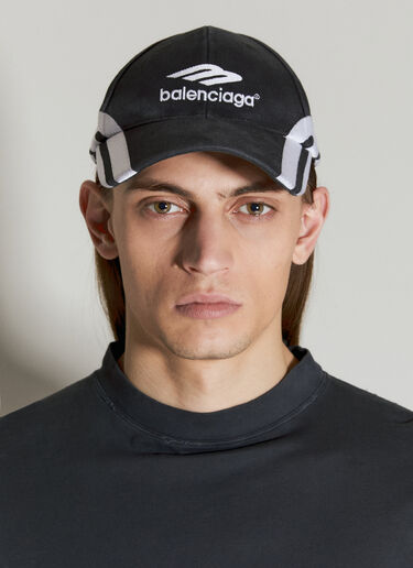 Balenciaga 3B Sports Icon Baseball Cap Black bal0155060