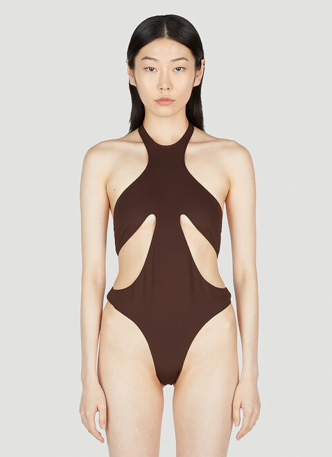 Bottega Veneta Cut Out Swimsuit Black bov0255014