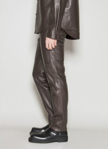 Honey Fucking Dijon x Acne Studios Leather Pants Brown hdj0154006