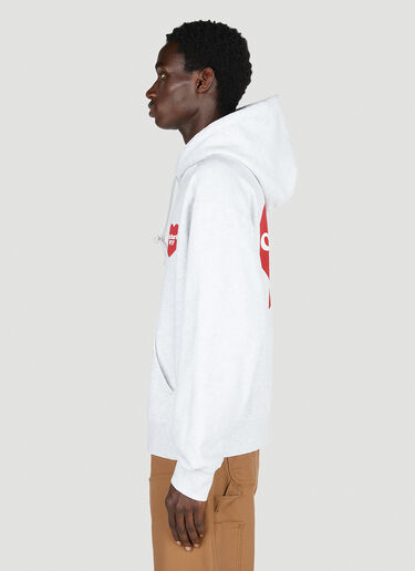 Carhartt WIP Cotton Heart Print Hoodie Light Grey wip0153012