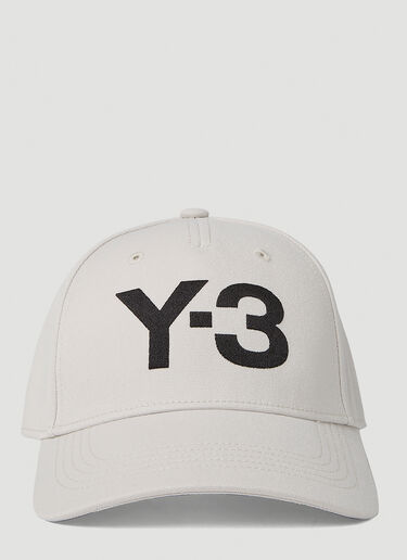 Y-3 ロゴ刺繍ベースボールキャップ ライトグレー yyy0152055