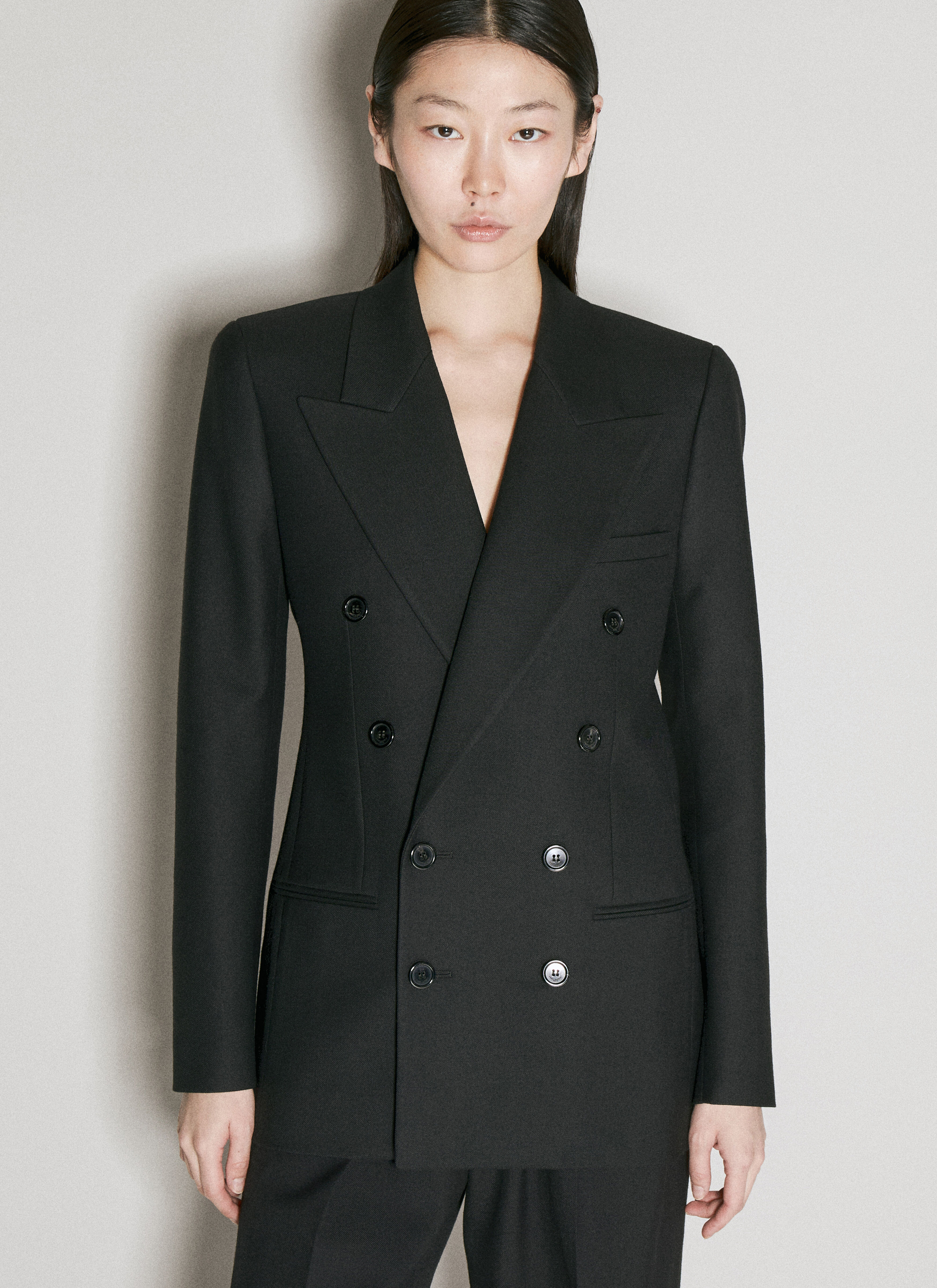 Chloé Wool Gabardine Blazer Black chl0256006