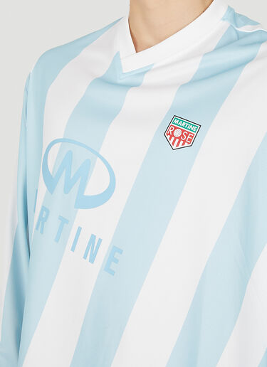 Martine Rose Twist Football Long Sleeve T-Shirt Light Blue mtr0350003
