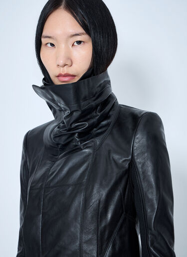 LN-CC® - Rick Owens: Naska Biker Jacket - Black Rick Owens Naska Biker Jacket Black ric0265004