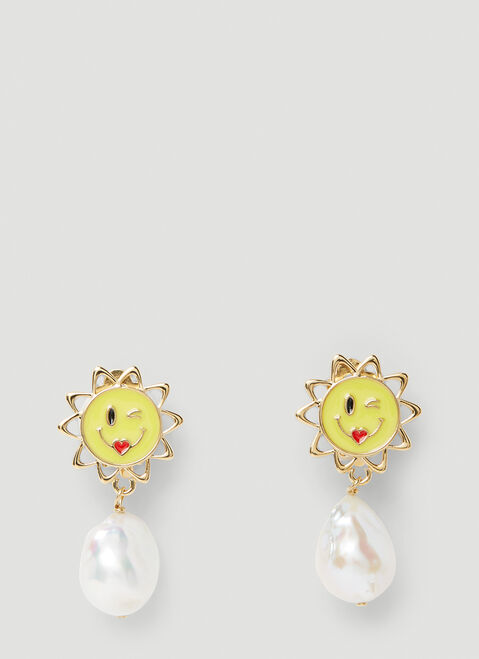 SAFSAFU Sun Clip On Earrings Pink saf0251004