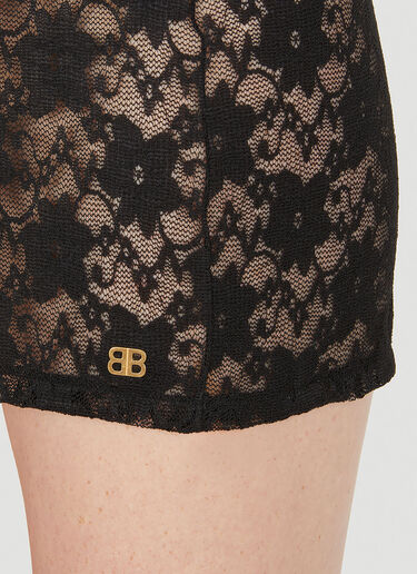Balenciaga BB 花卉蕾丝吊带裙 黑 bal0249047