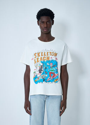 Gallery Dept. Skeleton Beach Surf T-Shirt White gdp0160052