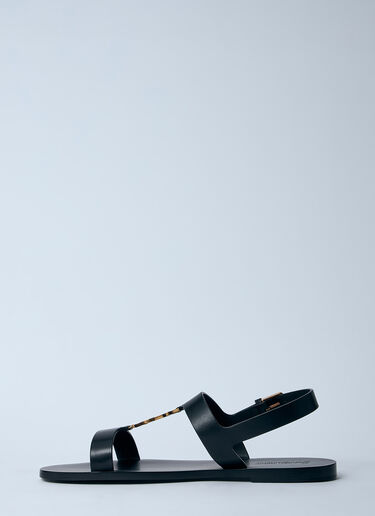 Saint Laurent Cassandra Sandals Black sla0160006