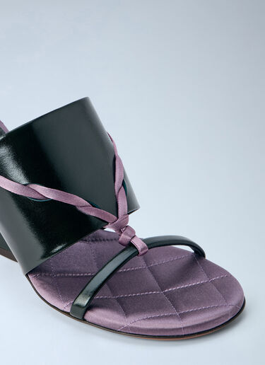 LN-CC® - Dries Van Noten: Braided Strap Mules - Purple Dries Van Noten Braided Strap Mules Purple dvn0265032