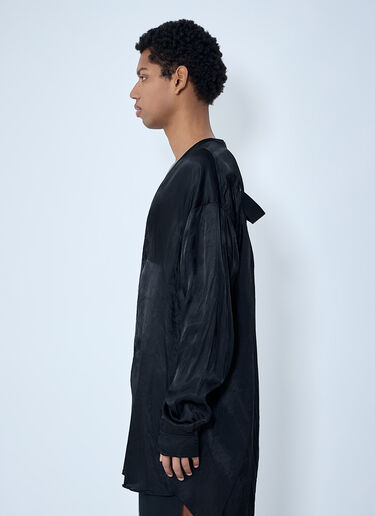 Rick Owens Oversized V-Neck Shirt Black ric0163015