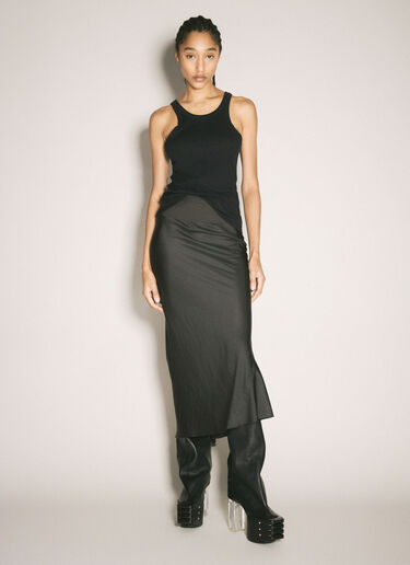Rick Owens 바이어스 새틴 스커트  브라운 ric0257004