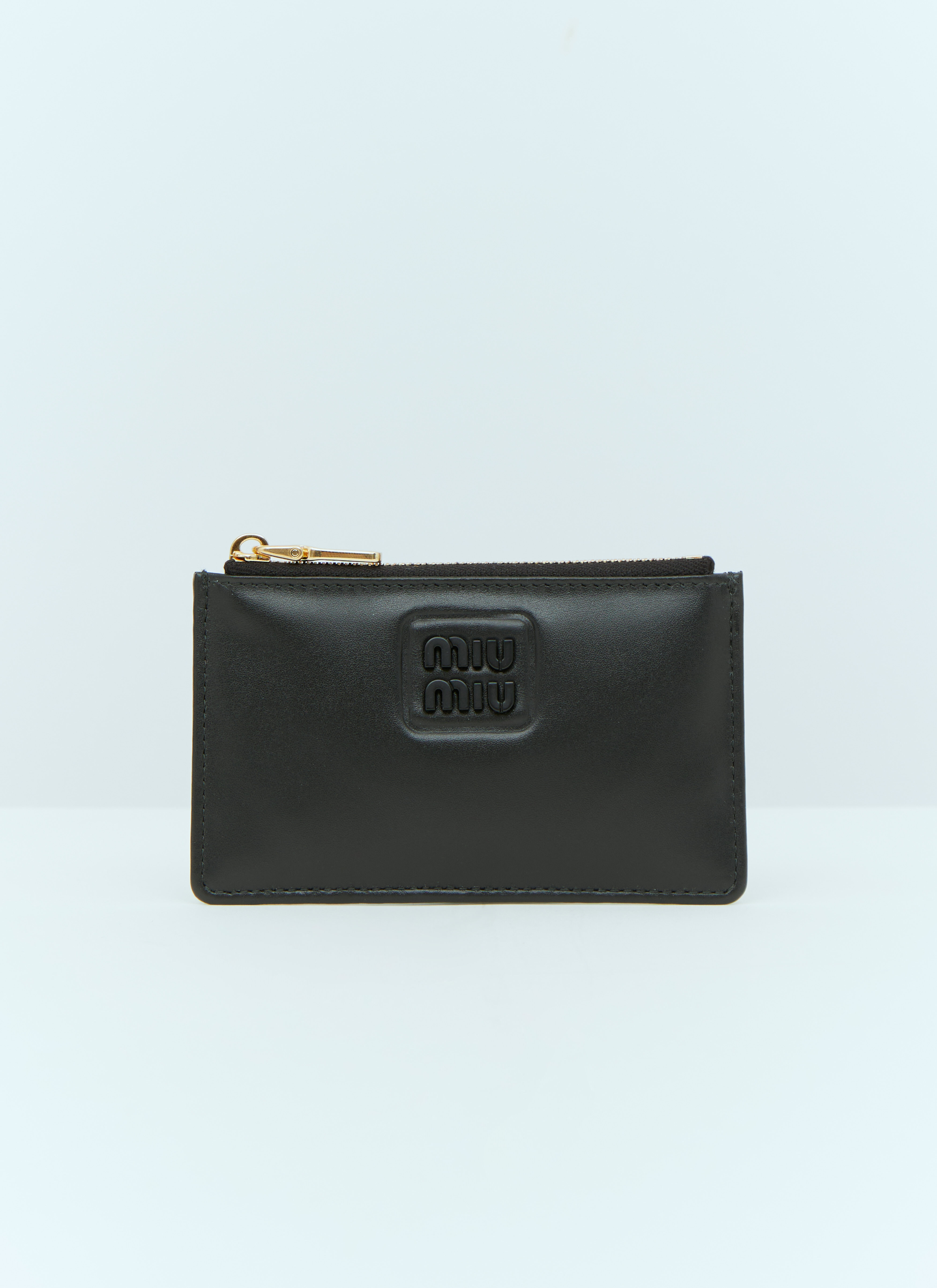 Miu Miu Leather Envelope Wallet Black miu0257002